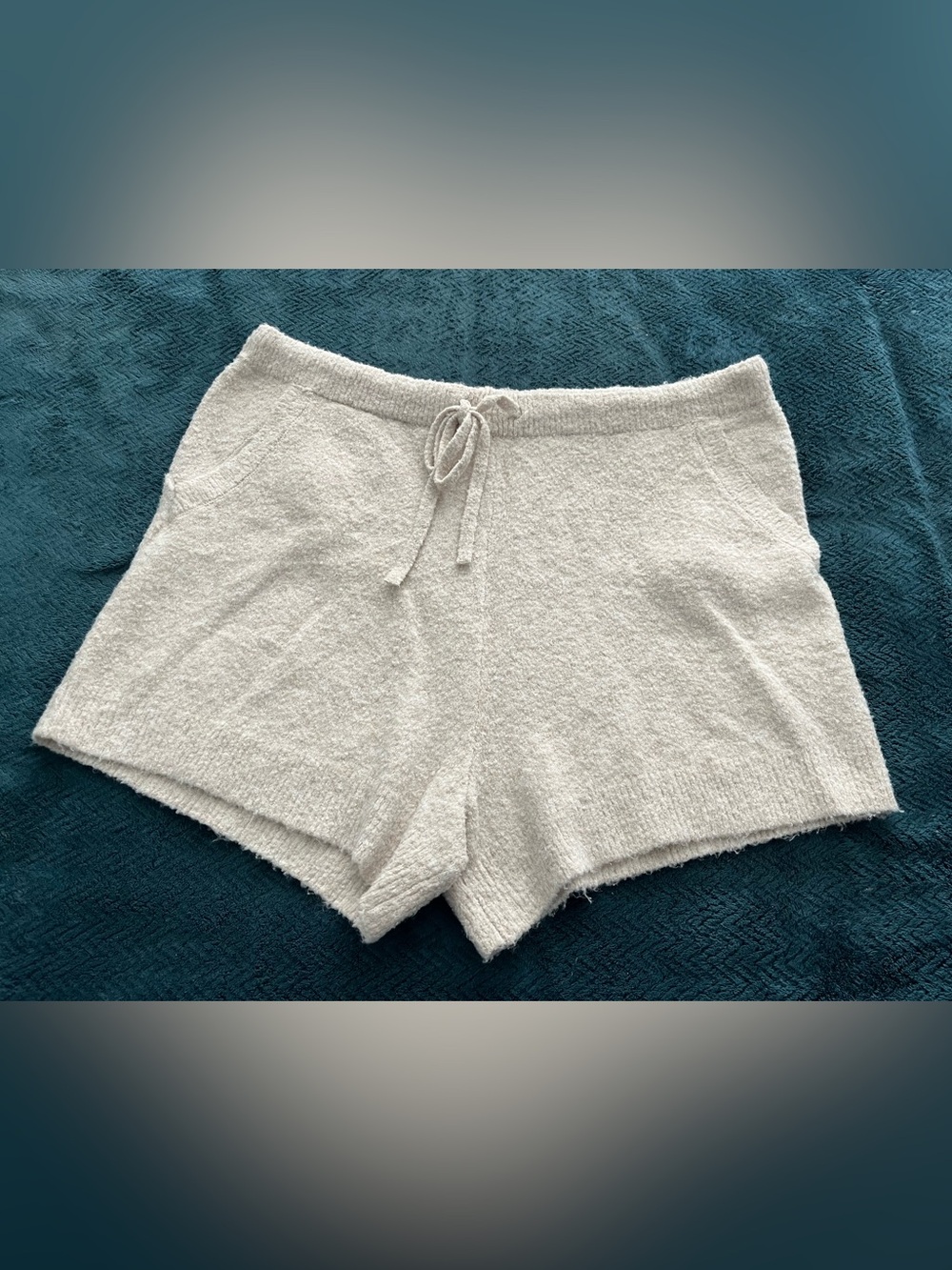 Auden Plush Knit Lounge Shorts in Oatmeal